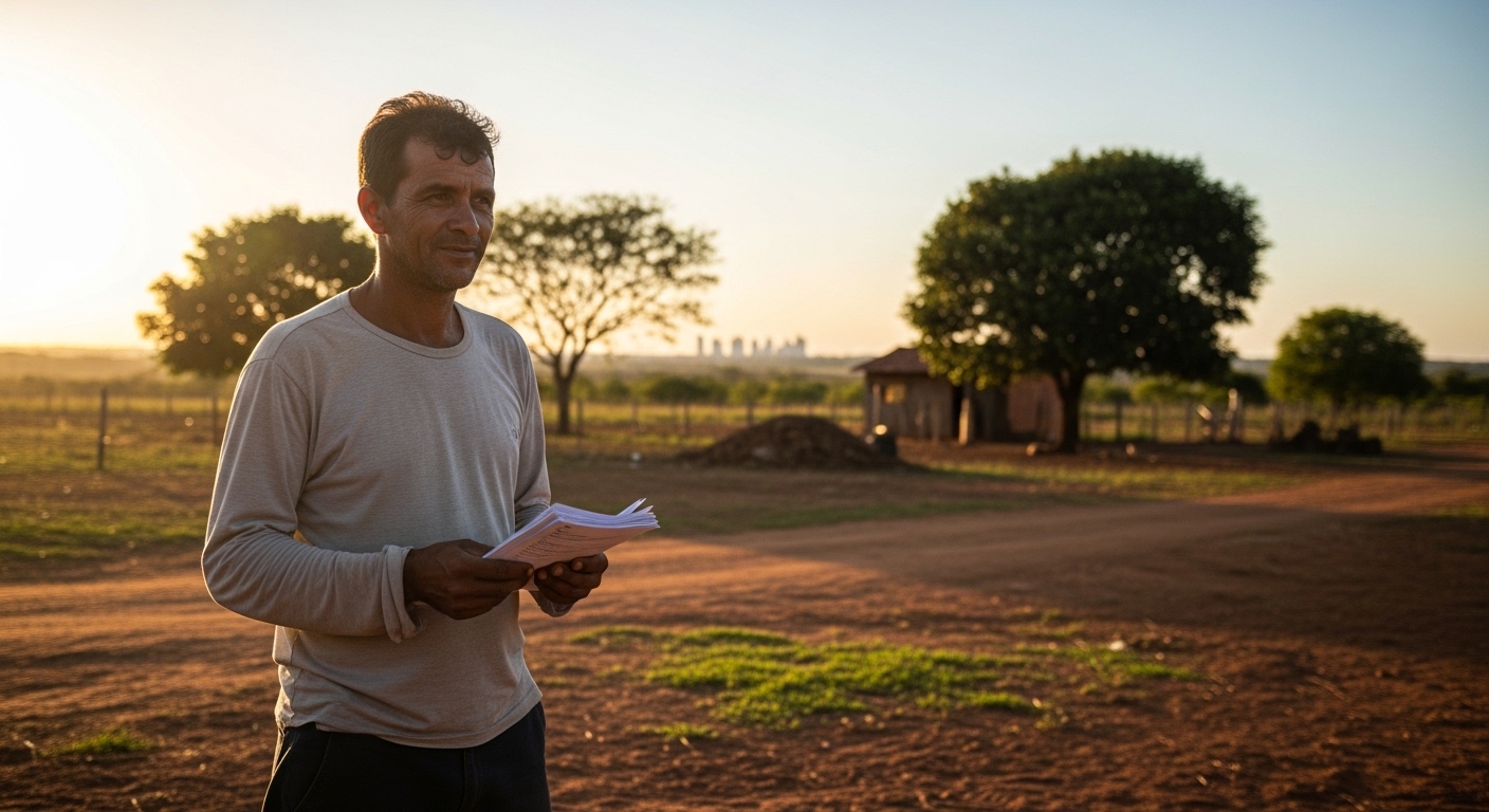 Trabalhador rural com documentos para aposentadoria híbrida