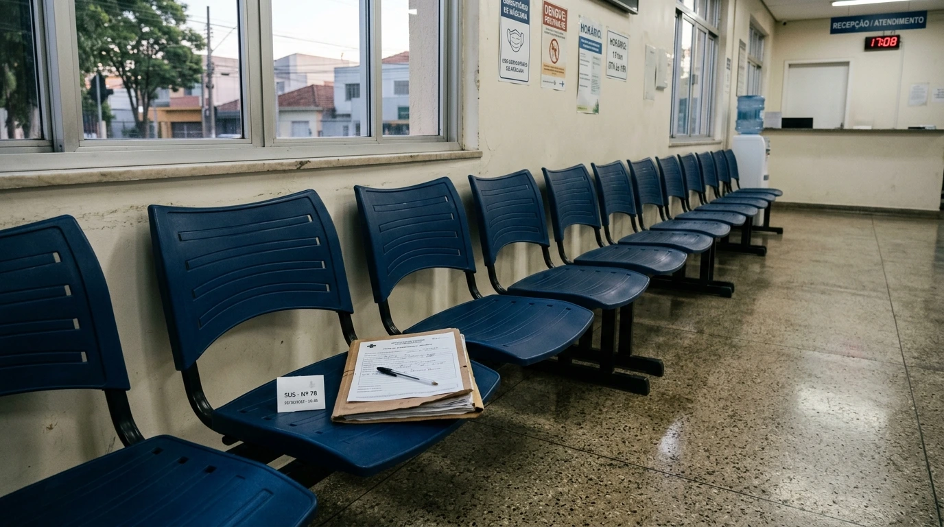 Trabalhador com documentos médicos se preparando para a perícia médica do INSS